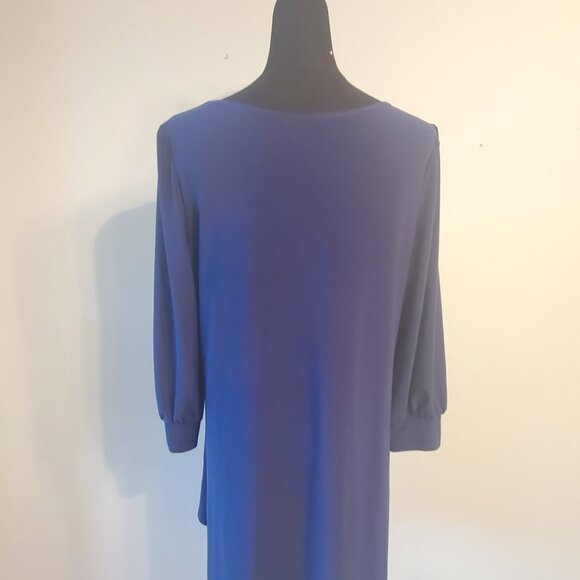 Stunning Navy Blue Dressy Top with Sequins - Picture 5 of 5